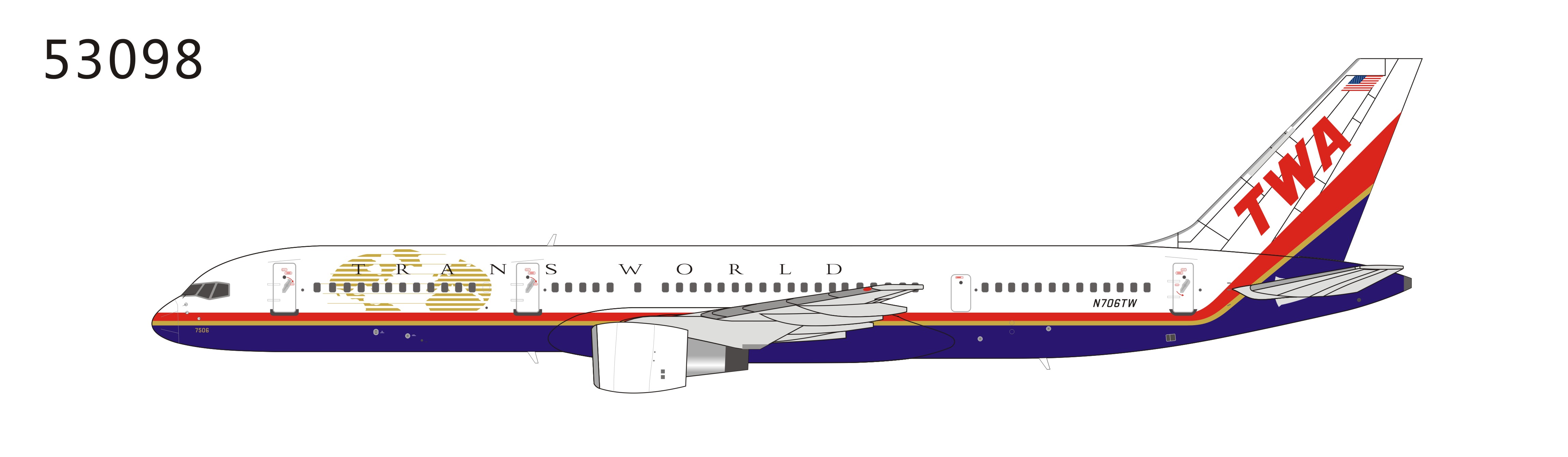 Модель борта b 757-200